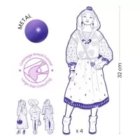 Parada modei de colorat Zaho si prietenele Djeco