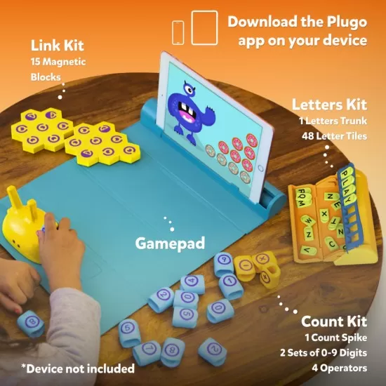 Joc educativ STEM Pack PlayShifu Plugo - Numere, litere, conexiuni Joc educativ STEM Pack PlayShifu Plugo - Numere, litere, conexiuni