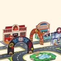 Puzzle 3D Orasul gigantic Djeco 34 piese