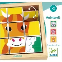 Puzzle Animoroll Djeco 9 piese