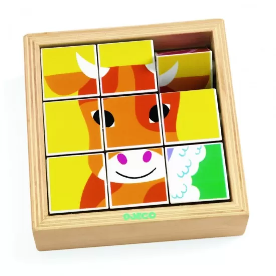 Puzzle Animoroll Djeco 9 piese Puzzle Animoroll Djeco 9 piese