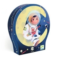 Puzzle Astronaut pe luna 36 piese Djeco