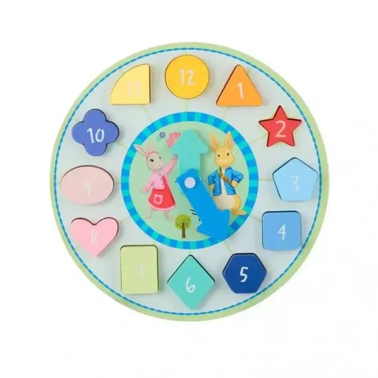 Puzzle ceas Peter Rabbit Orange Tree Toys 12 piese Puzzle ceas Peter Rabbit Orange Tree Toys 12 piese