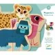 Puzzle din lemn cu magneti Djeco Mixanimo 24 piese Puzzle din lemn cu magneti Djeco Mixanimo 24 piese