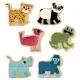 Puzzle din lemn cu magneti Djeco Mixanimo 24 piese Puzzle din lemn cu magneti Djeco Mixanimo 24 piese
