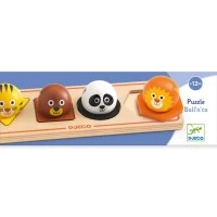 Puzzle din lemn Animale salbatice Djeco