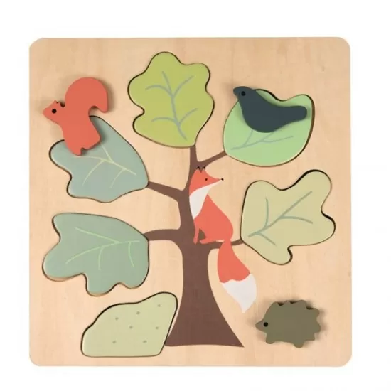 Puzzle din lemn vulpita Egmont Toys