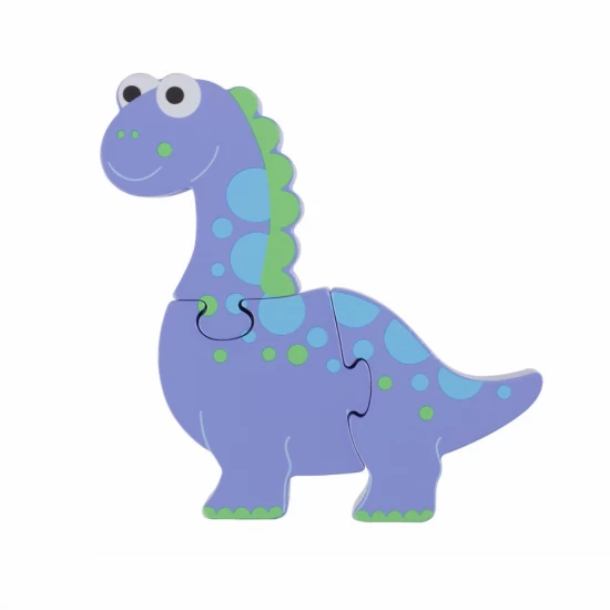 Puzzle dinozaur din lemn Diplodocus Orange Tree Toys 4 piese Puzzle dinozaur din lemn Diplodocus Orange Tree Toys 4 piese