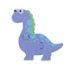 Puzzle dinozaur din lemn Diplodocus Orange Tree Toys 4 piese Puzzle dinozaur din lemn Diplodocus Orange Tree Toys 4 piese