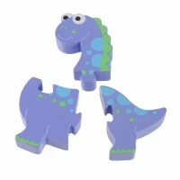 Puzzle dinozaur din lemn Diplodocus Orange Tree Toys 4 piese