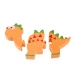 Puzzle dinozaur din lemn Stegosaurus Orange Tree Toys 4 piese Puzzle dinozaur din lemn Stegosaurus Orange Tree Toys 4 piese