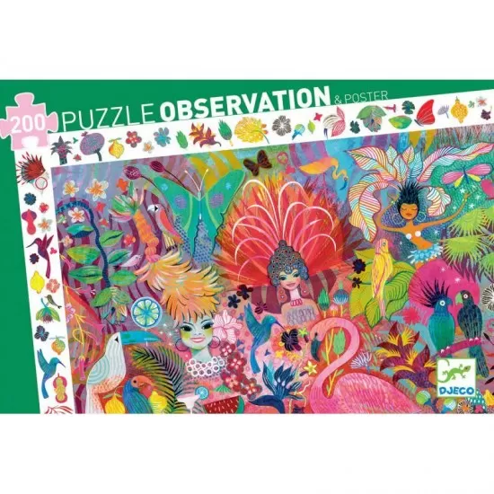 Puzzle Djeco Carnaval 200 piese Puzzle Djeco Carnaval 200 piese