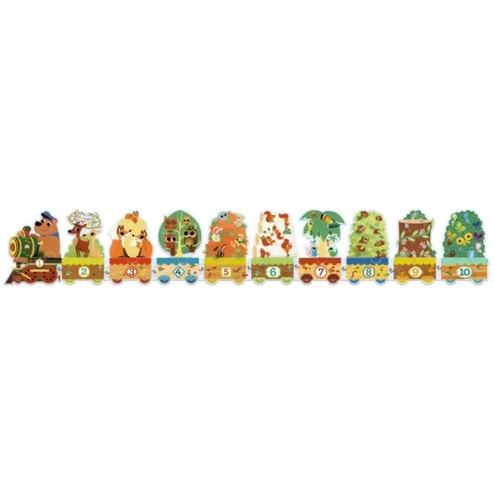 Puzzle Djeco 20 piese - Invat sa numar Puzzle Djeco 20 piese - Invat sa numar