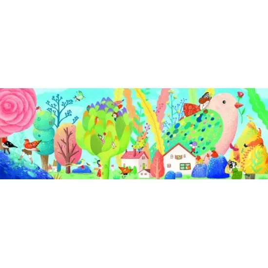 Puzzle Djeco Miss Birdy 350 piese Puzzle Djeco Miss Birdy 350 piese