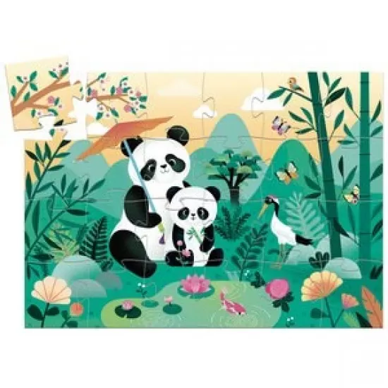 Puzzle Djeco Panda Leo 24 piese Puzzle Djeco Panda Leo 24 piese