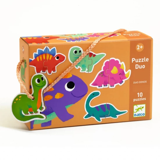 Set 10 puzzle duo Micii Dinozauri Djeco Set 10 puzzle duo Micii Dinozauri Djeco