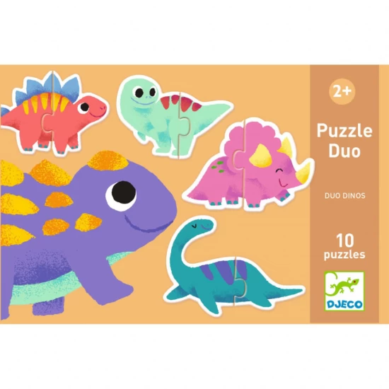 Set 10 puzzle duo Micii Dinozauri Djeco Set 10 puzzle duo Micii Dinozauri Djeco