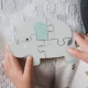 Puzzle elefant din lemn Orange Tree Toys 4 piese Puzzle elefant din lemn Orange Tree Toys 4 piese