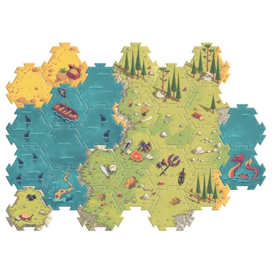 Puzzle gigant Batalia Djeco 26 piese