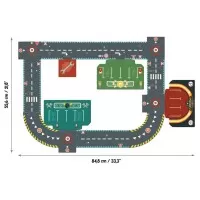 Puzzle gigant Circuit urban Djeco 24 piese