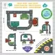 Puzzle gigant Circuit urban Djeco 24 piese Puzzle gigant Circuit urban Djeco 24 piese