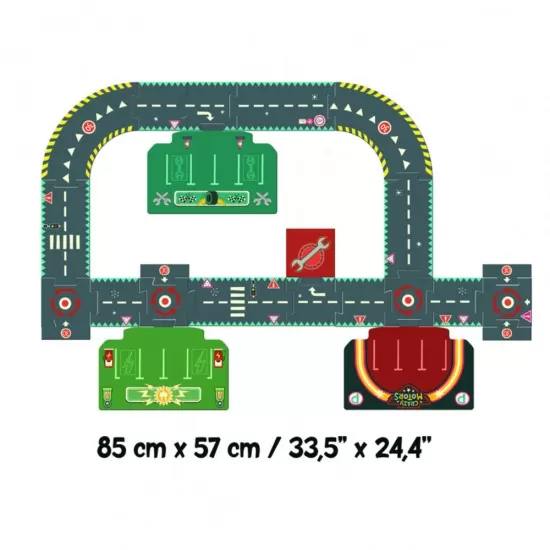 Puzzle gigant Circuit urban Djeco 24 piese Puzzle gigant Circuit urban Djeco 24 piese