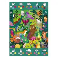 Puzzle gigant Djeco 54 piese - Aventuri in padure