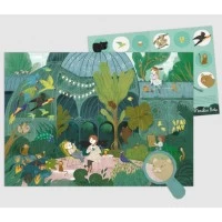 Puzzle de observatie Intre plante 100 piese Moulin Roty