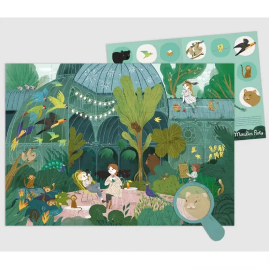 Puzzle de observatie Intre plante 100 piese Moulin Roty Puzzle de observatie Intre plante 100 piese Moulin Roty