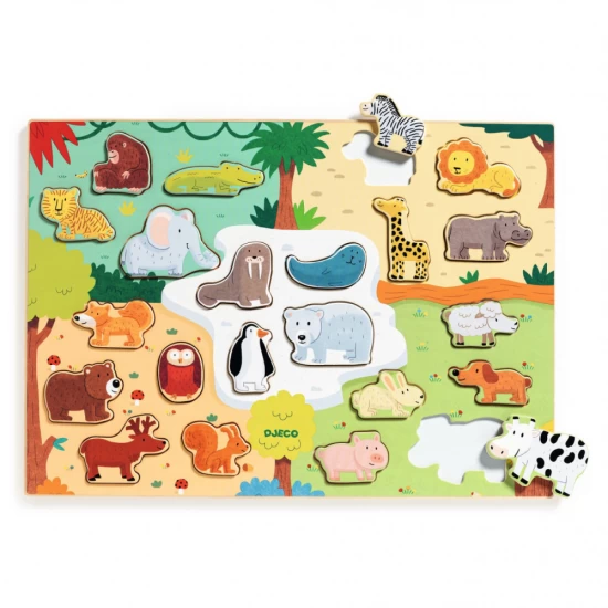 Puzzle lemn Animo Djeco 22 piese