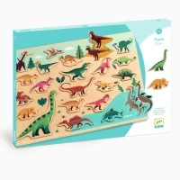 Puzzle lemn Dinozauri Djeco 22 piese