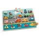 Puzzle lemn Vroom-Vroom Djeco 22 piese