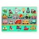 Puzzle lemn Vroom-Vroom Djeco 22 piese