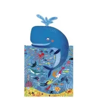 Puzzle Londji Balena albastra in ocean