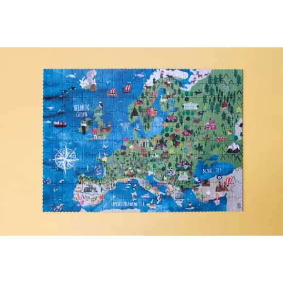 Puzzle Londji 200 piese - Descopera Europa Puzzle Londji 200 piese - Descopera Europa