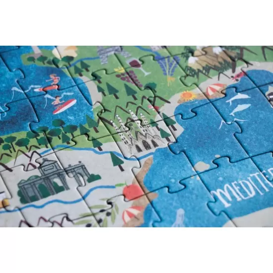 Puzzle Londji 200 piese - Descopera Europa Puzzle Londji 200 piese - Descopera Europa