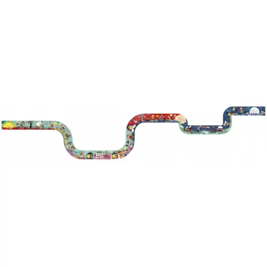 Puzzle Londji Drumul lung cu bicicleta Puzzle Londji Drumul lung cu bicicleta
