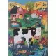 Puzzle gigant Londji 36 piese - Vacuta Moo la ferma Puzzle gigant Londji 36 piese - Vacuta Moo la ferma