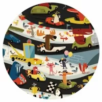Puzzle observatie Djeco Raliul masinilor 54 piese