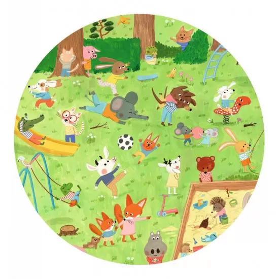 Puzzle observatie Gradina micilor prieteni Djeco 35 piese