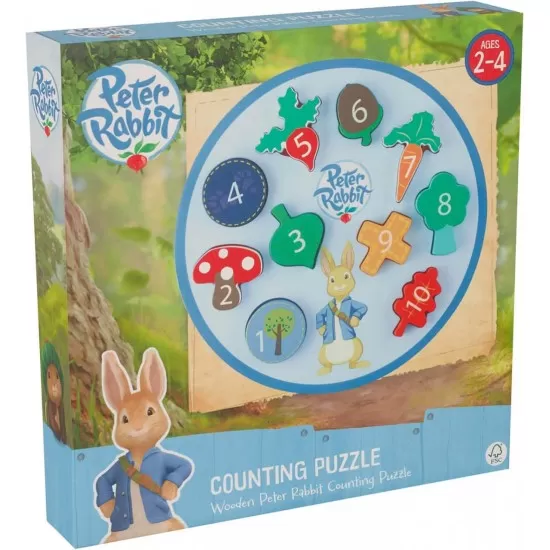 Puzzle Peter Rabbit cu numere Orange Tree Toys 10 piese Puzzle Peter Rabbit cu numere Orange Tree Toys 10 piese