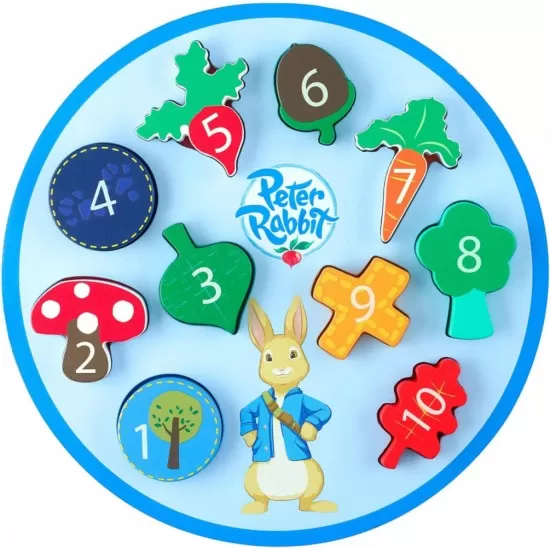 Puzzle Peter Rabbit cu numere Orange Tree Toys 10 piese Puzzle Peter Rabbit cu numere Orange Tree Toys 10 piese