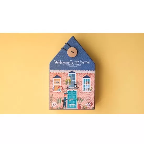 Puzzle reversibil 36 piese Londji - Bun venit acasa Puzzle reversibil 36 piese Londji - Bun venit acasa