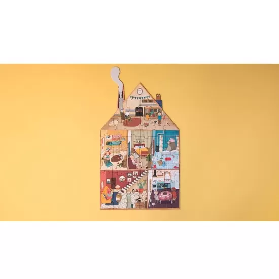 Puzzle reversibil 36 piese Londji - Bun venit acasa Puzzle reversibil 36 piese Londji - Bun venit acasa