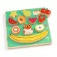 Puzzle si joc de echilibru fructe Djeco