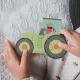 Puzzle tractor din lemn Orange Tree Toys 4 piese Puzzle tractor din lemn Orange Tree Toys 4 piese
