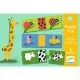 Set 8 puzzle trio Djeco Animale Dezbracate