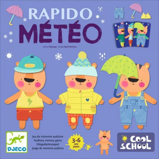 Joc de memorie Rapido Meteo Djeco Joc de memorie Rapido Meteo Djeco