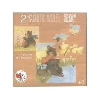 Set 2 puzzle-uri magnetice Ursuletul de plus Egmont Toys