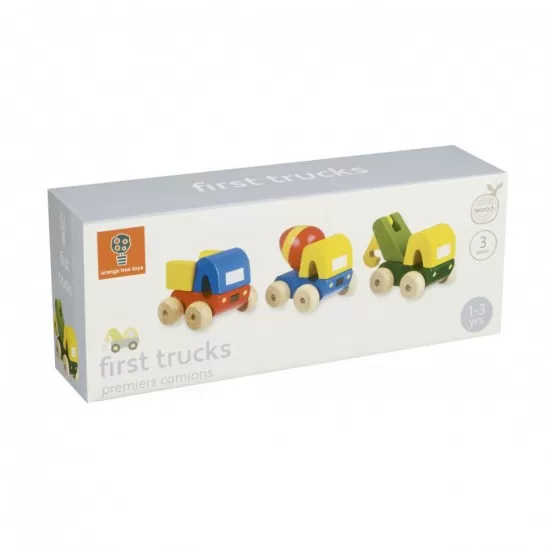 Set 3 camioane din lemn Orange Tree Toys Set 3 camioane din lemn Orange Tree Toys